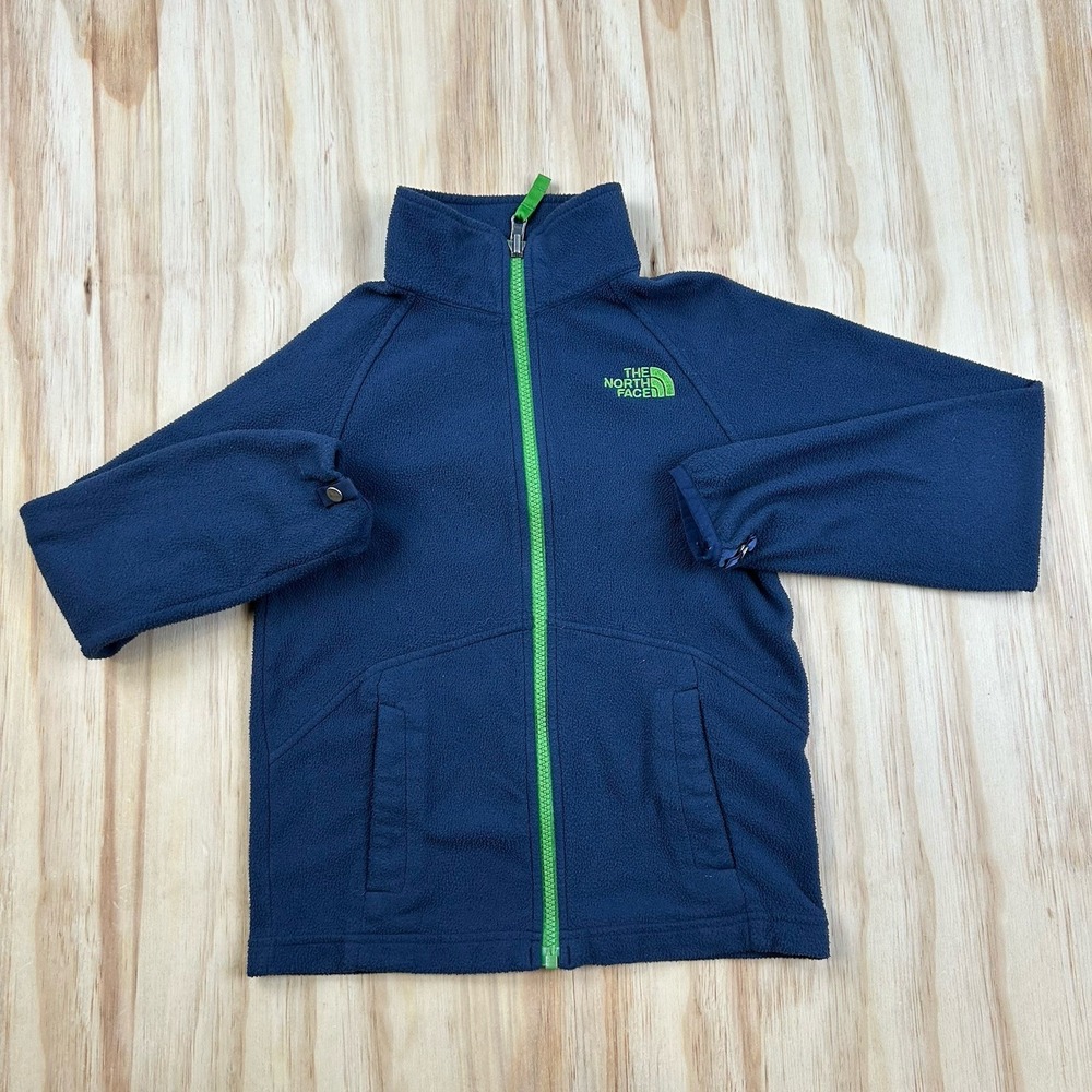 The North Face Boys S 7-8 Full Zip Fleece Mock Neck Jacket Outdoor